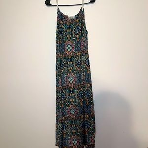 Multi colored printed dress.